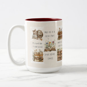 Tasse 2 Couleurs Citation de amoureux de livre mignon Wrap