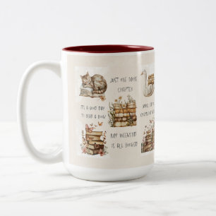 Tasse 2 Couleurs Citation de amoureux de livres mignonne Wrap