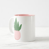 Tasse 2 Couleurs Citation de cactus mignon (Devant gauche)