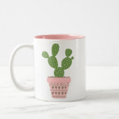 Tasse 2 Couleurs Citation de cactus mignon (Gauche)