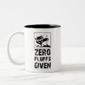 Tasse 2 Couleurs Citation De Chat Drôle : Zéro Liquide Donné (Gauche)