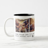 Tasse 2 Couleurs Citation de chien de compagnie mignon personnalisé (Gauche)