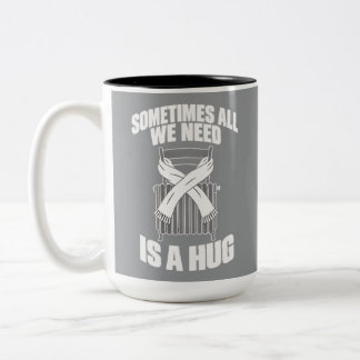 Tasse 2 Couleurs Citation de confort parfois tout ce dont nous avon