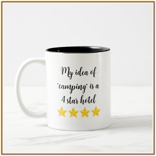 Tasse 2 Couleurs Citation de fille Glam Cute Camping