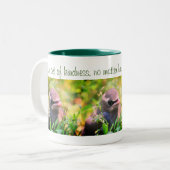 Tasse 2 Couleurs Citation de gentillesse inspirante pour bébé oisea (Devant gauche)