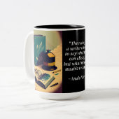 Tasse 2 Couleurs Citation de l'auteur (Devant gauche)