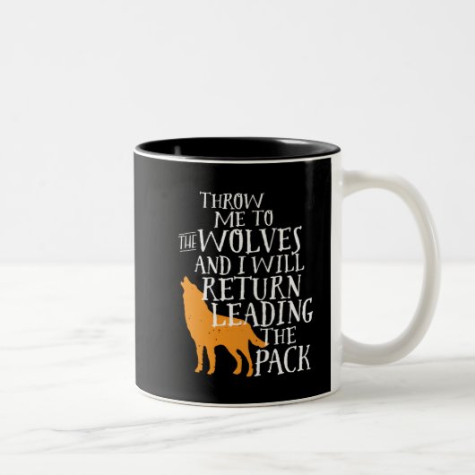 Tasse 2 Couleurs Citation de leadership inspirationnel de dirigeant (Droit)