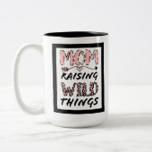 Tasse 2 Couleurs Citation de l'Empreinte de léopard de maman pour l (Gauche)