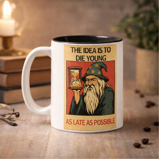 Tasse 2 Couleurs Citation de magicien drôle