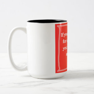 Tasse 2 Couleurs Citation de Malcolm X si vous ne tenez pas pour qu