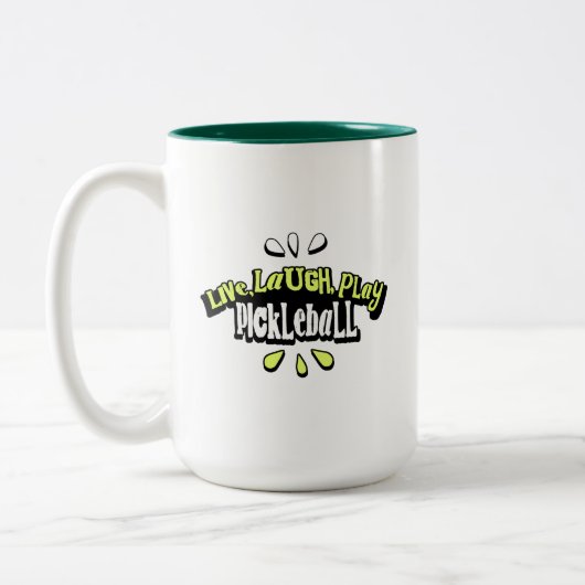 Tasse 2 Couleurs Citation de pickleball (Gauche)