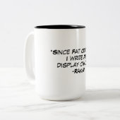 Tasse 2 Couleurs Citation de rap Rakim Fat Crayons (Devant gauche)