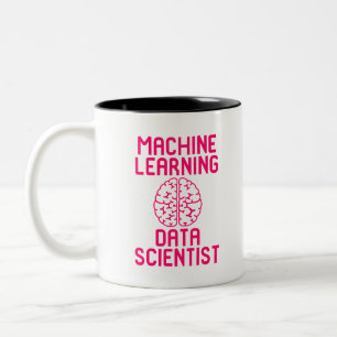 Tasse 2 Couleurs Citation de scientifique de données