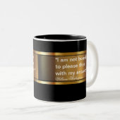 Tasse 2 Couleurs Citation de Shakespeare d'affaires (Devant droit)