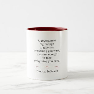 Tasse 2 Couleurs Citation de Thomas Jefferson