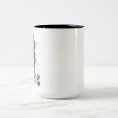 Tasse 2 Couleurs Citation d'électricien travailleur acharné (Centre)