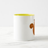 Tasse 2 Couleurs Citation drôle de généalogie d'écureuil d'arbre (Centre)