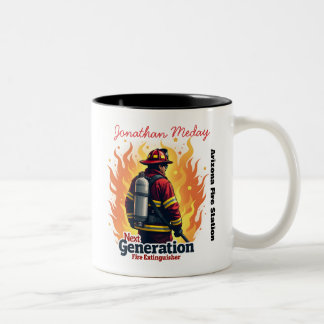 Tasse 2 Couleurs Citation drôle de pompier volontaire