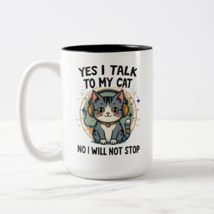 Tasse 2 Couleurs Citation drôle pour introverti amateur de chats Hu