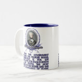 Tasse 2 Couleurs Citation du marquis De Lafayette sur (Devant gauche)