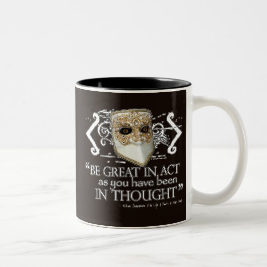 Tasse 2 Couleurs Citation du roi John (Droit)