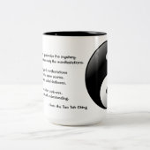 Tasse 2 Couleurs Citation du Tao Teh Ching sur l'obscurité (Centre)