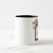 Tasse 2 Couleurs Citation florale de Henry Wadsworth Longfellow (Centre)
