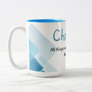 Tasse 2 Couleurs Citation Inspirante Encourageante de Nom Personnal