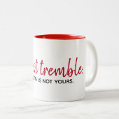 Tasse 2 Couleurs Citation Inspirationnelle En Blanc (Devant droit)