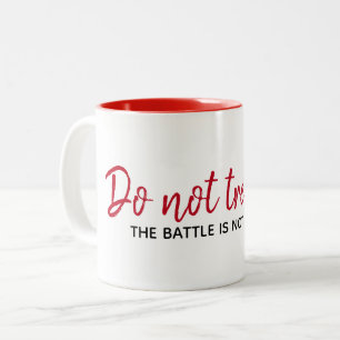 Tasse 2 Couleurs Citation Inspirationnelle En Blanc