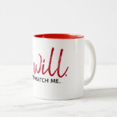 Tasse 2 Couleurs Citation Inspirationnelle En Blanc (Devant droit)