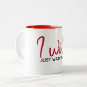 Tasse 2 Couleurs Citation Inspirationnelle En Blanc (Devant gauche)