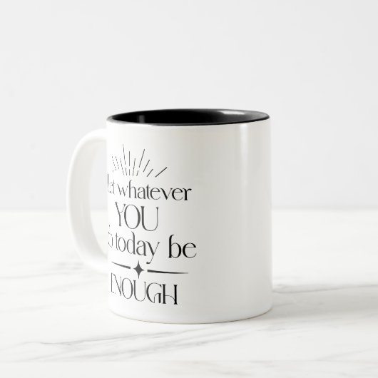 Tasse 2 Couleurs Citation inspirée Boho (Devant gauche)