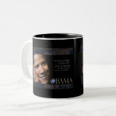 Tasse 2 Couleurs Citation inspirée d'Obama (Devant gauche)