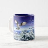 Tasse 2 Couleurs Citation inspirée Eagle de Donald Trump et (Devant gauche)