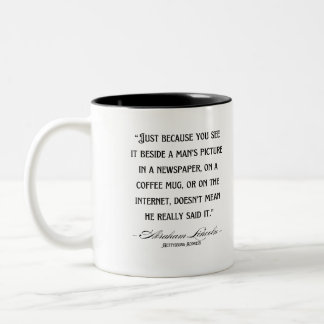 Tasse 2 Couleurs Citation Lincoln