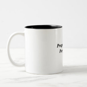 Tasse 2 Couleurs Citation Motivante Café Priorité au Progrès Plutôt