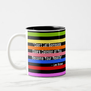 Tasse 2 Couleurs Citation Motivante Colorée
