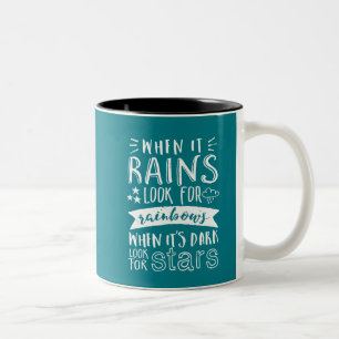 Tasse 2 Couleurs Citation Motivation Inspirationnelle Penser positi