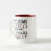 Tasse 2 Couleurs Citation Motivationnelle Dancer Fitness (Devant gauche)