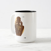 Tasse 2 Couleurs Citation Motivationnelle de Melanin (Devant gauche)