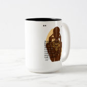 Tasse 2 Couleurs Citation Motivationnelle de Melanin (Devant droit)