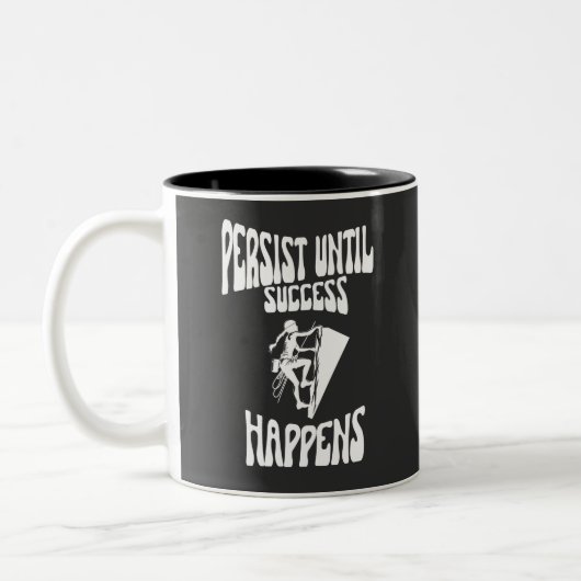 Tasse 2 Couleurs Citation Motivationnelle - Persister Jusqu'À Ce Qu (Gauche)