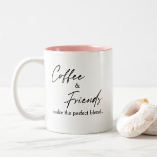 Tasse 2 Couleurs Citation Parfaite Café Mignon et Amis Mélange