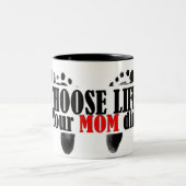 Tasse 2 Couleurs Citation Pro-Life avec empreintes de bébé (Centre)