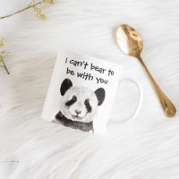 Citation Romantique Moderne Avec Panda Noir Et Bla