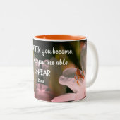 Tasse 2 Couleurs Citation Silence Inspiration Rumi (Devant droit)