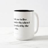 Tasse 2 Couleurs Citation stimulante (Devant droit)
