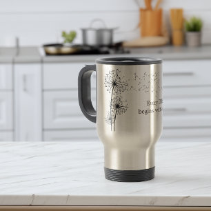 Tasse 2 Couleurs Citation Vœu Pissenlit