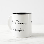 Tasse 2 Couleurs Citation vue dans la vie (Devant gauche)